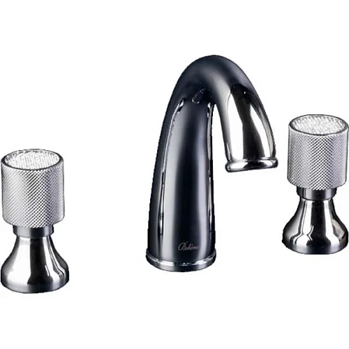 Смеситель для раковины Boheme ROYAL CRYSTAL 277-Royal/CRST Black хром на 3 отверстия Смеситель для раковины Boheme ROYAL CRYSTAL 277-Royal/CRST Black хром на 3 отверстия