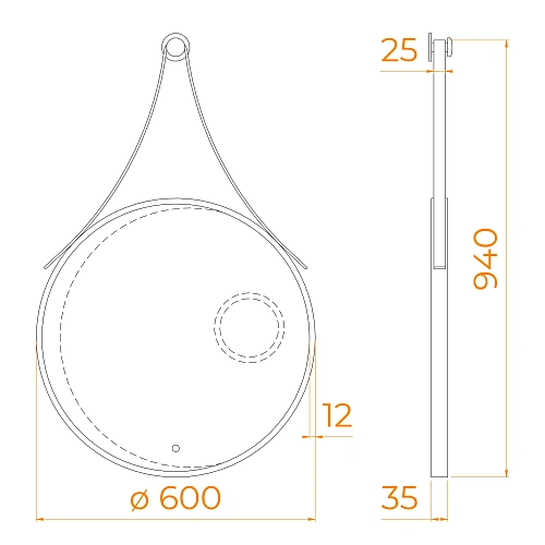 Зеркало RGW MR-01 с LED-подсветкой 72440301-04 Зеркало RGW MR-01 с LED-подсветкой 72440301-04