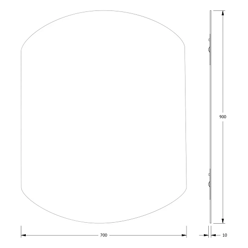 Зеркало Evoform Primary BY 0056 70х90 см со шлифованной кромкой Зеркало Evoform Primary BY 0056 70х90 см со шлифованной кромкой