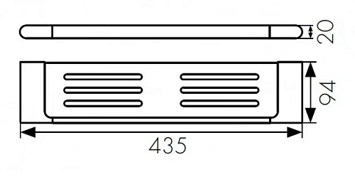 Полка Kaiser KH-2709 настенная прямая L-450mm Chrome латунь+цинк Полка Kaiser KH-2709 настенная прямая L-450mm Chrome латунь+цинк