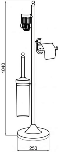 Стойка аксессуаров Boheme Imperiale 10416 Стойка аксессуаров Boheme Imperiale 10416