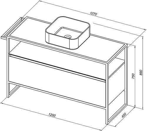 Тумба под раковину Allen Brau Priority 120 1.31004.WM белый матовый Тумба под раковину Allen Brau Priority 120 1.31004.WM белый матовый