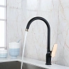 Смеситель для кухни Lemark Bronx LM3705BLR, черный/золото Смеситель для кухни Lemark Bronx LM3705BLR, черный/золото
