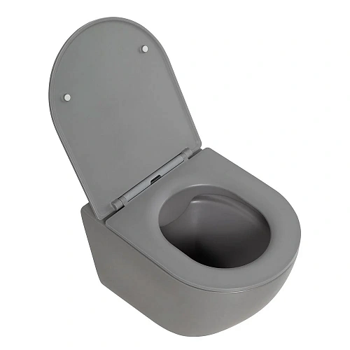 Унитаз подвесной BelBagno COLORATO BB062CHR-GR без сиденья Унитаз подвесной BelBagno COLORATO BB062CHR-GR без сиденья