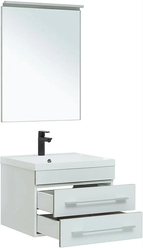 Тумба под раковину Aquanet Верона 58 New белый матовый 00272423 Тумба под раковину Aquanet Верона 58 New белый матовый 00272423