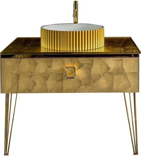 Тумба под раковину Boheme Lucido 100 см Поталь 770-100-Foil Тумба под раковину Boheme Lucido 100 см Поталь 770-100-Foil