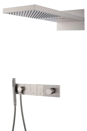 Душевая система Boheme ZODIAC NIKEL BRUSH встраиваемая 132-NB Душевая система Boheme ZODIAC NIKEL BRUSH встраиваемая 132-NB