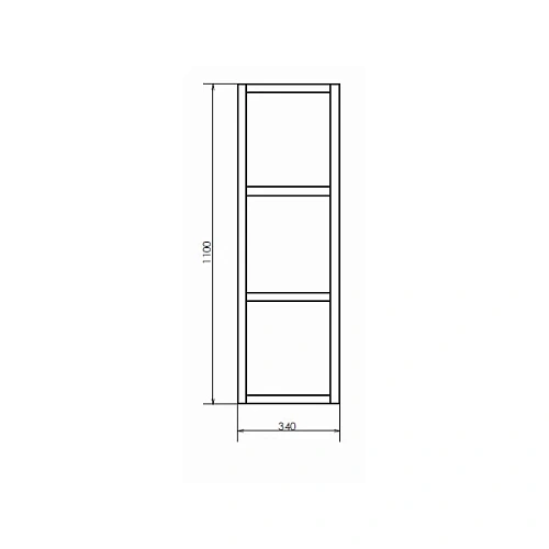 Шкаф Comforty Дюссельдорф-35М 00004148024 подвесной открытый дуб дымчатый Шкаф Comforty Дюссельдорф-35М 00004148024 подвесной открытый дуб дымчатый