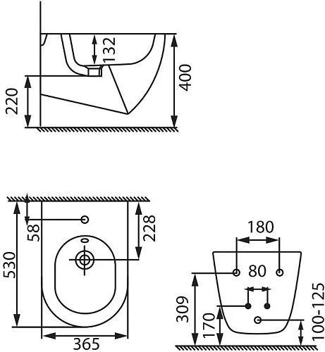 Биде подвесное Allen Brau Reality 4.32008.20 Биде подвесное Allen Brau Reality 4.32008.20