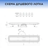 Душевой лоток BETTOSERB Drain Frameless 550, черный матовый 13701319 Душевой лоток BETTOSERB Drain Frameless 550, черный матовый 13701319