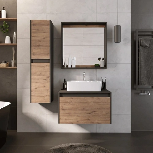 Тумба под раковину GROSSMAN СМАРТ-70 см+1 внутр.(ум.GR-3012,GR-3017,GR-3027) веллингтон/графит подвесная 107009 Тумба под раковину GROSSMAN СМАРТ-70 см+1 внутр.(ум.GR-3012,GR-3017,GR-3027) веллингтон/графит подвесная 107009