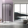 Душевой уголок Slim-N VSS-4SN8010CLB, 1000x800, черный, стекло прозрачное Душевой уголок Slim-N VSS-4SN8010CLB, 1000x800, черный, стекло прозрачное