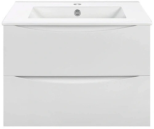 Тумба под раковину Vincea Mia 600 подвесная, 2 выкатных ящика soft close, G.White VMC-2MC600GW Тумба под раковину Vincea Mia 600 подвесная, 2 выкатных ящика soft close, G.White VMC-2MC600GW