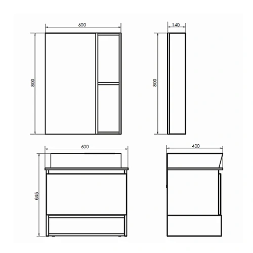 Тумба с раковиной Comforty Прага-60 00-00014536 дуб белый с графитовой столешницей и раковиной Comforty PZ-6068 Тумба с раковиной Comforty Прага-60 00-00014536 дуб белый с графитовой столешницей и раковиной Comforty PZ-6068