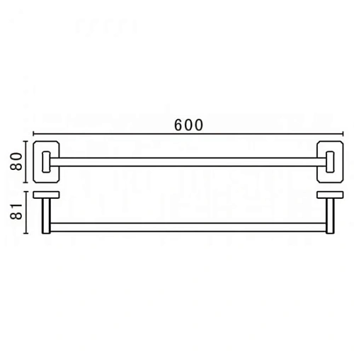 Полотенцедержатель Art&Max Gotico AM-4824AQ 60 см Полотенцедержатель Art&Max Gotico AM-4824AQ 60 см