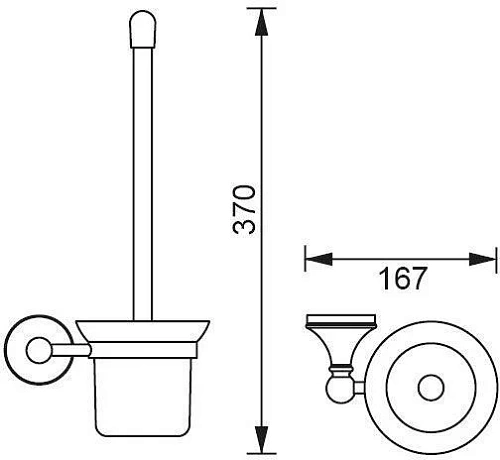 Ершик для унитаза Aquanet 5588 Ершик для унитаза Aquanet 5588