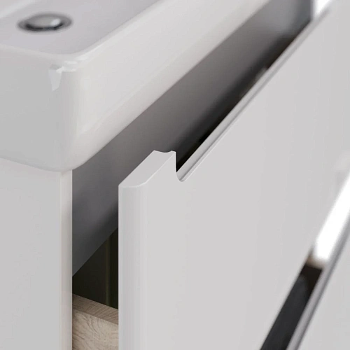 Тумба под раковину Lemark BUNO 70 см подвесная/напольная, серый/белый LM04B70T Тумба под раковину Lemark BUNO 70 см подвесная/напольная, серый/белый LM04B70T