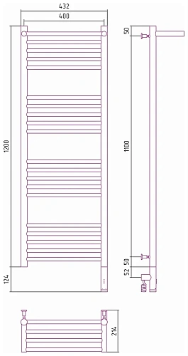 Полотенцесушитель электрический Сунержа Богема с полкой 3.0 1200х400 / МЭМ правый 051-5807-1240 Сост Полотенцесушитель электрический Сунержа Богема с полкой 3.0 1200х400 / МЭМ правый 051-5807-1240 Сост