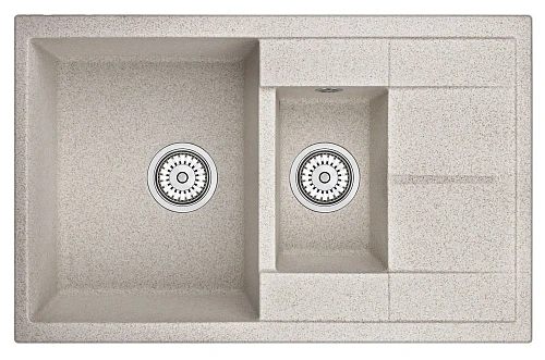 Кухонная мойка Granula 7802, ПИРИТ, кварц 775х495 Кухонная мойка Granula 7802, ПИРИТ, кварц 775х495