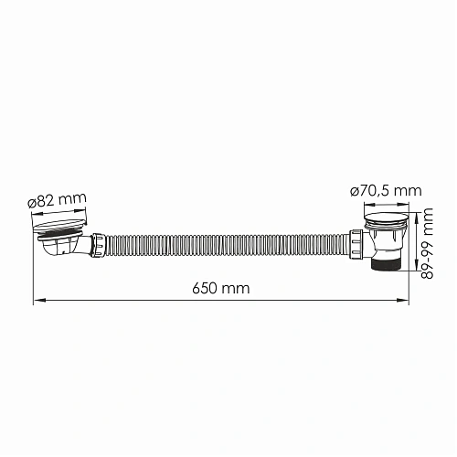 Слив-перелив WasserKRAFT A333 розовое золото Слив-перелив WasserKRAFT A333 розовое золото