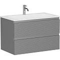 Тумба под раковину Sancos Folk FL80ES 790х445х500 Ergraut soft, подвесная Тумба под раковину Sancos Folk FL80ES 790х445х500 Ergraut soft, подвесная