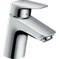 Смеситель для раковины Hansgrohe Logis 70, Coolstart, со сливным гарнитуром 71072000, хром Смеситель для раковины Hansgrohe Logis 70, Coolstart, со сливным гарнитуром 71072000, хром