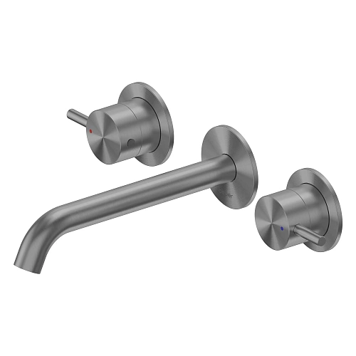 Смеситель для раковины ABBER Wasser Kreis 316 AF81123BGG-L для раковины скрытого монтажа, оружейная сталь брашированная Смеситель для раковины ABBER Wasser Kreis 316 AF81123BGG-L для раковины скрытого монтажа, оружейная сталь брашированная