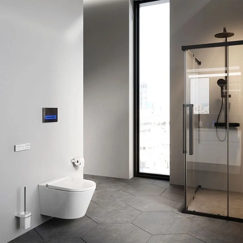 Унитаз подвесной AM.PM Inspire CCC501700SC с интегрированным электронным биде с сиденьем Унитаз подвесной AM.PM Inspire CCC501700SC с интегрированным электронным биде с сиденьем