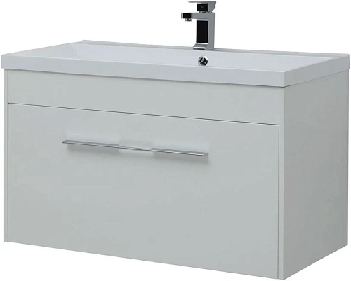 Тумба под раковину Aquanet Августа 100 белый глянец 00274142 Тумба под раковину Aquanet Августа 100 белый глянец 00274142