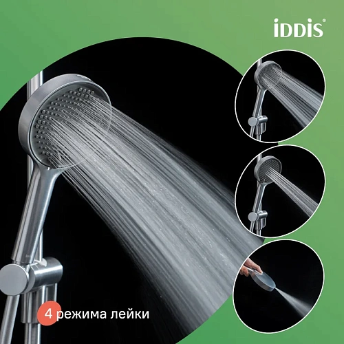 Душевая лейка IDDIS Aiger AIG4FBCi18 хром матовый Душевая лейка IDDIS Aiger AIG4FBCi18 хром матовый