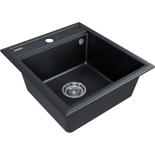 Кухонная мойка Paulmark STEPIA 45 PM114651-BLM, черный металлик, 460х510 Кухонная мойка Paulmark STEPIA 45 PM114651-BLM, черный металлик, 460х510