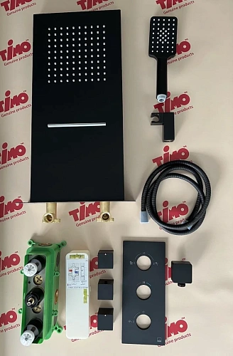 Душевая система Timo Petruma SX-5039/03SM встраиваемая с термостатом черный Душевая система Timo Petruma SX-5039/03SM встраиваемая с термостатом черный