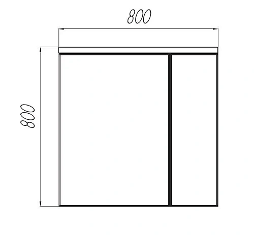 Зеркальный шкаф Aquaton Брук 80 белый 1A200602BC010 Зеркальный шкаф Aquaton Брук 80 белый 1A200602BC010