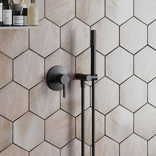 Смеситель для душа Paini Brera 74PZ690 встраиваемый, чёрный матовый PVD Смеситель для душа Paini Brera 74PZ690 встраиваемый, чёрный матовый PVD