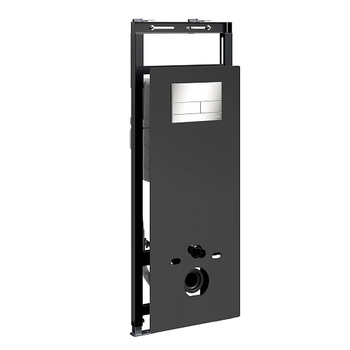 Инсталляция для унитаза WasserKRAFT Salm 27TLT.010.ME.BL.BN04 с клавишей смыва никель Инсталляция для унитаза WasserKRAFT Salm 27TLT.010.ME.BL.BN04 с клавишей смыва никель