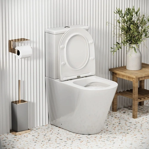 Унитаз напольный GROSSMAN GR-4480S Color 620x365x810 безободковый с тонкой крышкой Унитаз напольный GROSSMAN GR-4480S Color 620x365x810 безободковый с тонкой крышкой