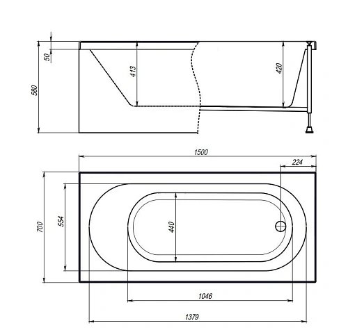 Акриловая ванна Timo ROHA ROHA1570-KT15-SPV1505-T-CM-T-BM-T-CT-FP15S 150x70 гидромассажная 6 джет, гидромассаж спины 3 джет, хромотерапия Акриловая ванна Timo ROHA ROHA1570-KT15-SPV1505-T-CM-T-BM-T-CT-FP15S 150x70 гидромассажная 6 джет, гидромассаж спины 3 джет, хромотерапия