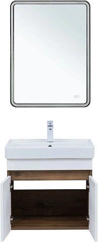 Тумба под раковину Aquanet Оптима 60 00344791 дуб рустикальный/белый сатин Тумба под раковину Aquanet Оптима 60 00344791 дуб рустикальный/белый сатин