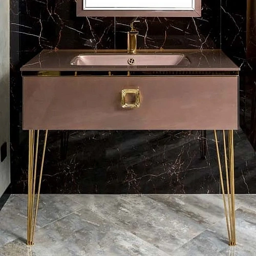 Тумба под раковину Boheme Lucido 100 см Лиловый 770-100-PU Тумба под раковину Boheme Lucido 100 см Лиловый 770-100-PU