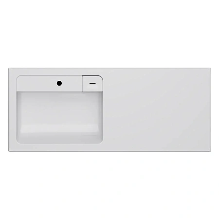 Раковина AM.PM X-Joy M85AWPL1201WG над стиральной машиной, литьевой мрамор, левая, 120 см, белый Раковина AM.PM X-Joy M85AWPL1201WG над стиральной машиной, литьевой мрамор, левая, 120 см, белый