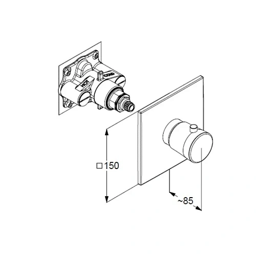 Смеситель для ванны Kludi AMBIENTA 537390575 хром Смеситель для ванны Kludi AMBIENTA 537390575 хром