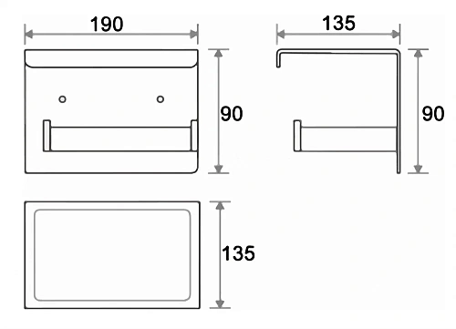 Держатель туалетной бумаги Boheme NEW VENTURO хром 10311-CR Держатель туалетной бумаги Boheme NEW VENTURO хром 10311-CR