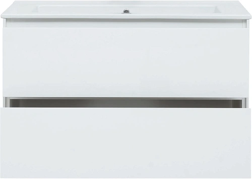 Тумба под раковину Aquanet Милан 105 белый глянец 00339970 подвесная Тумба под раковину Aquanet Милан 105 белый глянец 00339970 подвесная