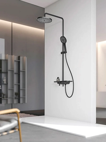 Душевая система AQUAme AQM 8002B Черный AQM8002B Душевая система AQUAme AQM 8002B Черный AQM8002B
