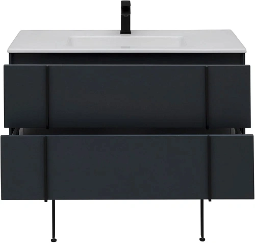 Тумба под раковину Allen Brau Reality 100 1.32007.AM антрацит матовый Тумба под раковину Allen Brau Reality 100 1.32007.AM антрацит матовый