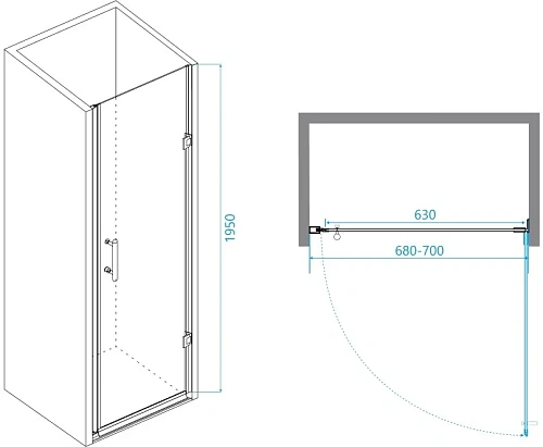 Душевая дверь RGW Passage PA-06B 41080607-54 Душевая дверь RGW Passage PA-06B 41080607-54