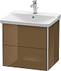 Картинка анонса товара «тумба под раковину duravit xsquare xs418006161 подвесная 61 см коричнево-оливковый глянцевый»