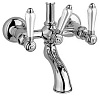 Картинка анонса товара «смеситель для ванны nicolazzi p.m.blanc 1400cr78 под душевую стойку, ручка белая керамика, хром»