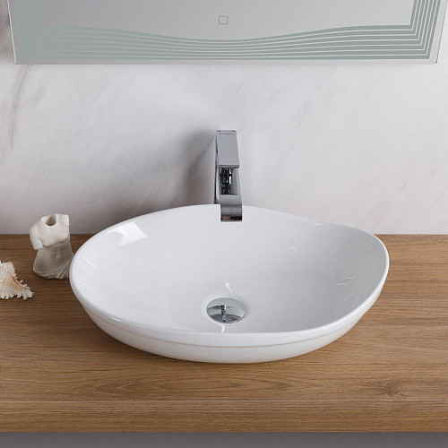 Раковина BelBagno BB1362 525x340 белый Раковина BelBagno BB1362 525x340 белый