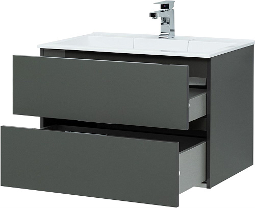 Тумба под раковину Aquanet Алвита 80 серый антрацит 00215120 Тумба под раковину Aquanet Алвита 80 серый антрацит 00215120